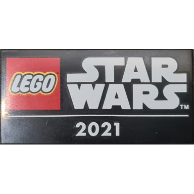 black tile 2 x 4 with star wars 2021 pattern