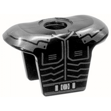 black minifigure hockey body armor with sw savage opress pattern