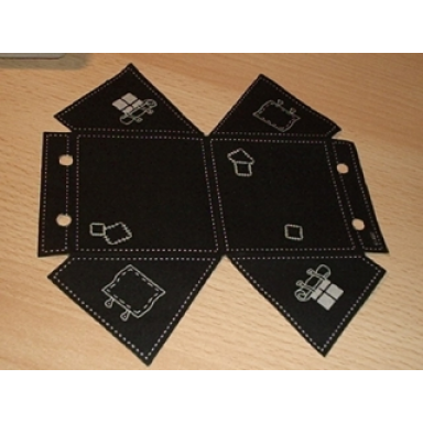 black cloth tent adventurers pattern
