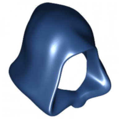 dark blue minifigure headgear hood
