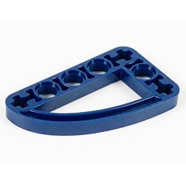 dark blue technic liftarm modified l-shape quarter ellipse thin 3 x 5