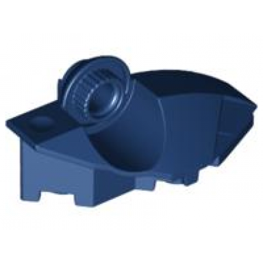 dark blue large figure foot with rotation joint ball half vertical