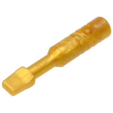 pearl gold minifigure utensil tool screwdriver - wide head - 3-rib handle