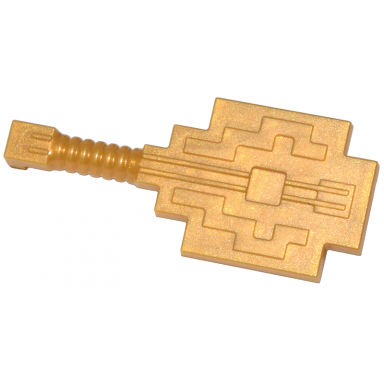 pearl gold minifigure utensil musical instrument lute pixelated minecraft
