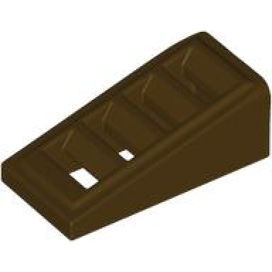 dark brown slope 18 2 x 1 x 2 3 with grille
