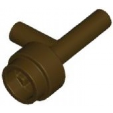 dark brown minifigure utensil space gun torch - without grooves