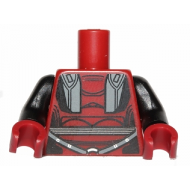dark red torso sw darth revan armor pattern black arms dark red hands