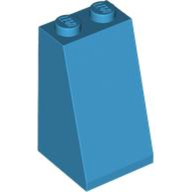 dark azure slope 75 2 x 2 x 3 - solid studs
