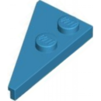 dark azure wedge plate 4 x 2 right pointed