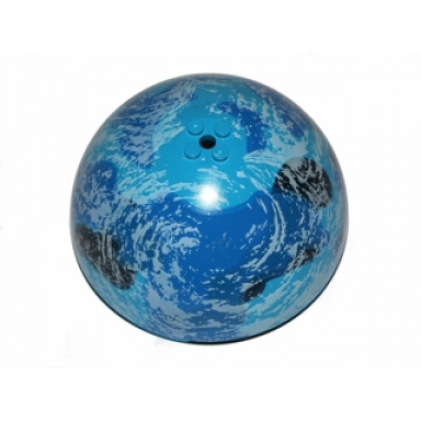dark azure cylinder hemisphere 11 x 11 studs on top with black blue and white planet pattern sw kamino