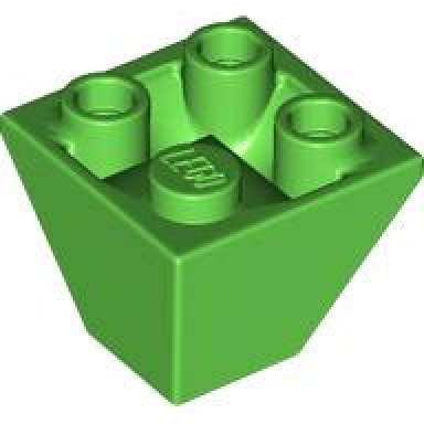 bright green slope inverted 45 2 x 2 double convex