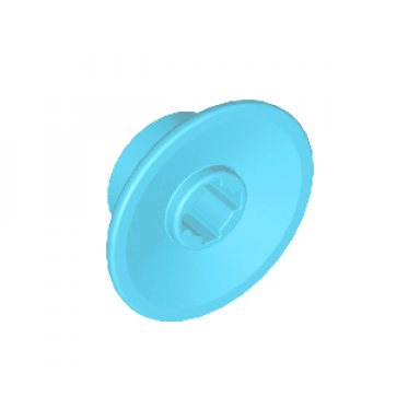 medium azure train wheel small hole notched for wheels holder pin