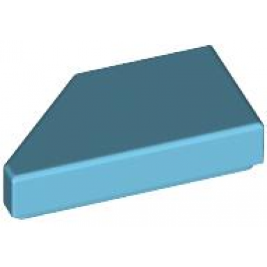 medium azure tile modified 1 x 2 wedge right
