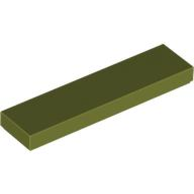 olive green tile 1 x 4