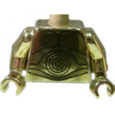 chrome gold torso sw c-3po pattern chrome gold arms chrome gold hands
