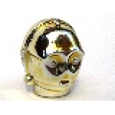 chrome gold minifigure head modified sw 3po tc series protocol droid plain c-3po k-3po r-3po
