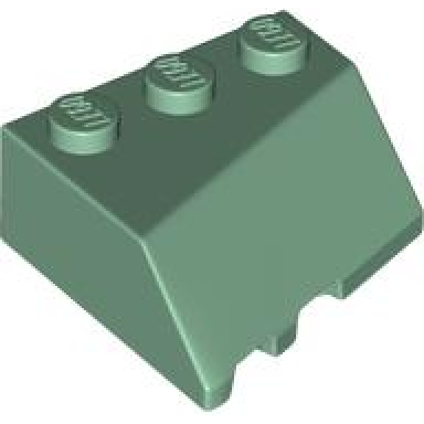 sand green wedge 3 x 3 sloped right