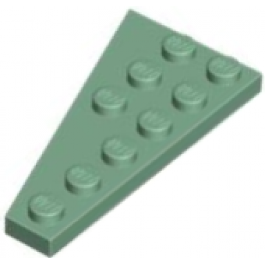 sand green wedge plate 6 x 3 right