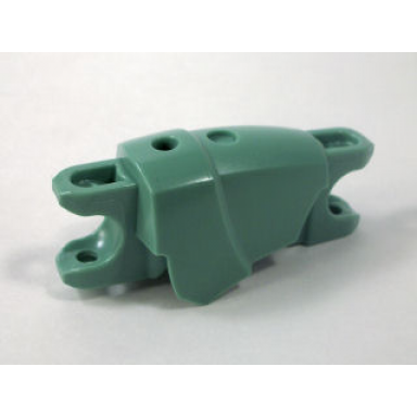 sand green large figure arm leg section with 2 ball joint sockets