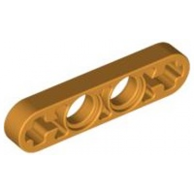 medium orange technic liftarm thin 1 x 4 - axle holes