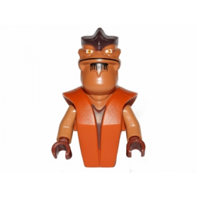 dark orange torso head alien sw pong krell pattern medium nougat arms reddish brown hands