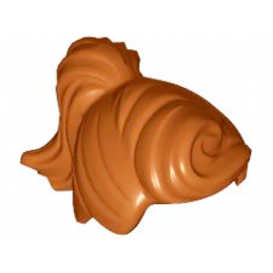 dark orange minifigure hair female ponytail and fringe