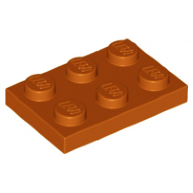 dark orange plate 2 x 3