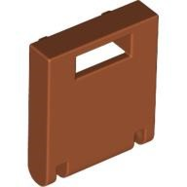 dark orange container box 2 x 2 x 2 door with slot