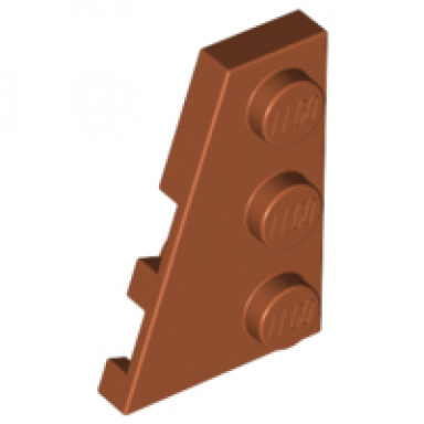 dark orange wedge plate 3 x 2 left