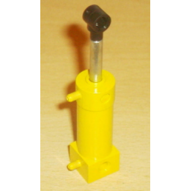 pneumatic cylinder with 2 inlets medium 48mm with yellow top