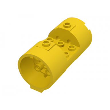yellow cylinder 3 x 6 x 2 2 3 horizontal - round connections between interior studs