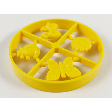 yellow scala accessories - complete sprue - bow flower type 1 butterfly beetle ladybug belville