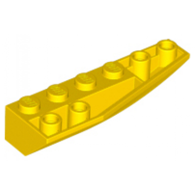 yellow wedge 6 x 2 inverted right