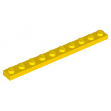 yellow plate 1 x 10