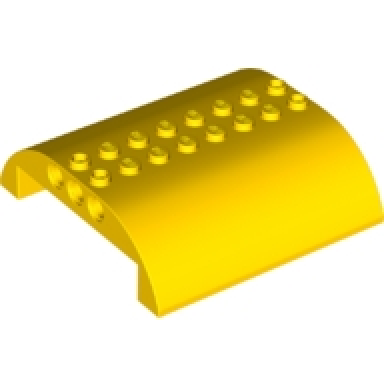 yellow slope curved 8 x 8 x 2 double
