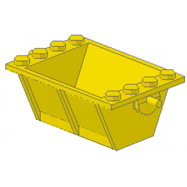 yellow vehicle tipper bucket 2 x 4