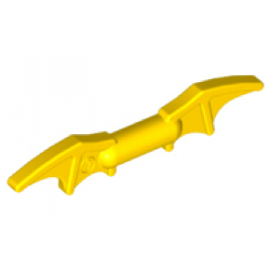 yellow minifigure weapon batman batarang 2 bat wings with bar in middle