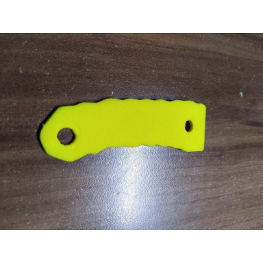 yellow foam scala tree palm trunk 9 x 3 with 2 holes 3152