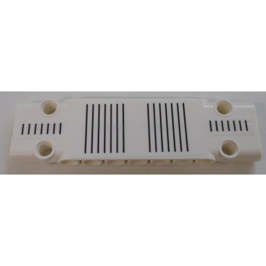 white technic panel plate 3 x 11 x 1 with black grille lines pattern sticker - set 42100