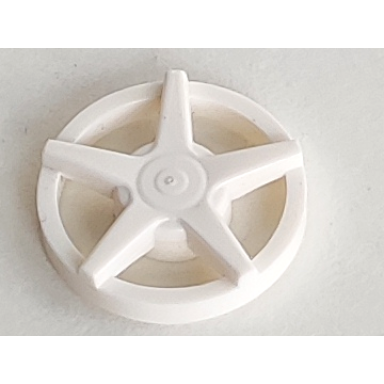 white wheel cover 5 spoke - for wheel 18976
