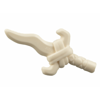 white minifigure weapon bone knife