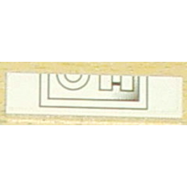 white tile 1 x 4 with dark gray half circles and rectangles bottom half pattern sticker - set 8008