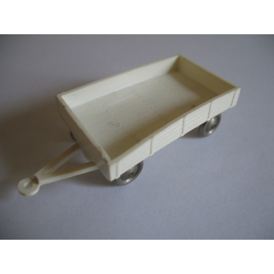white ho scale bedford flatbed trailer