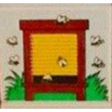 white duplo tile 2 x 2 x 1 with outdoors mosaic picture 07 pattern