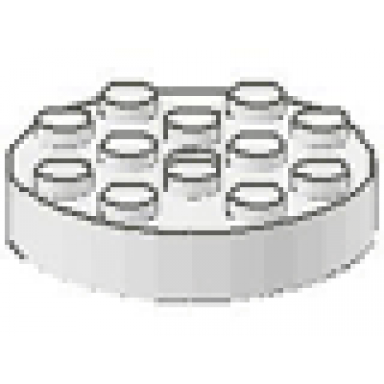 white turntable 4 x 4 top locking