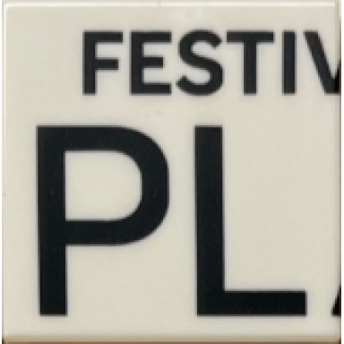 white tile 2 x 2 with black festiv and pl pattern