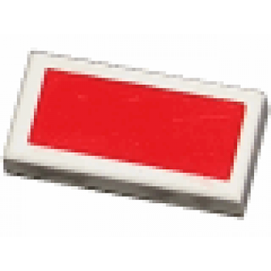 white tile 1 x 2 with scala red rectangle pattern - set 4306