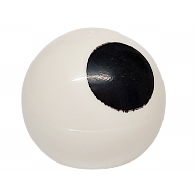 white technic ball joint with black dot large pattern