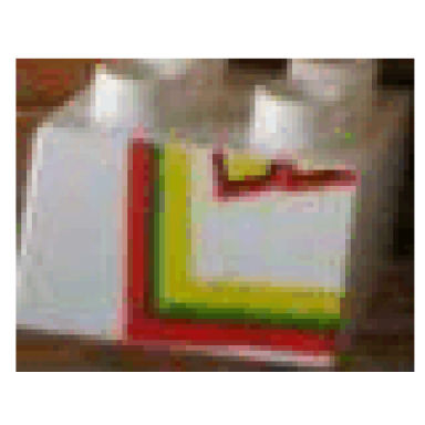 white duplo brick 2 x 2 with zoo time mosaic picture 16 pattern