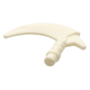 white minifigure weapon hook with bar